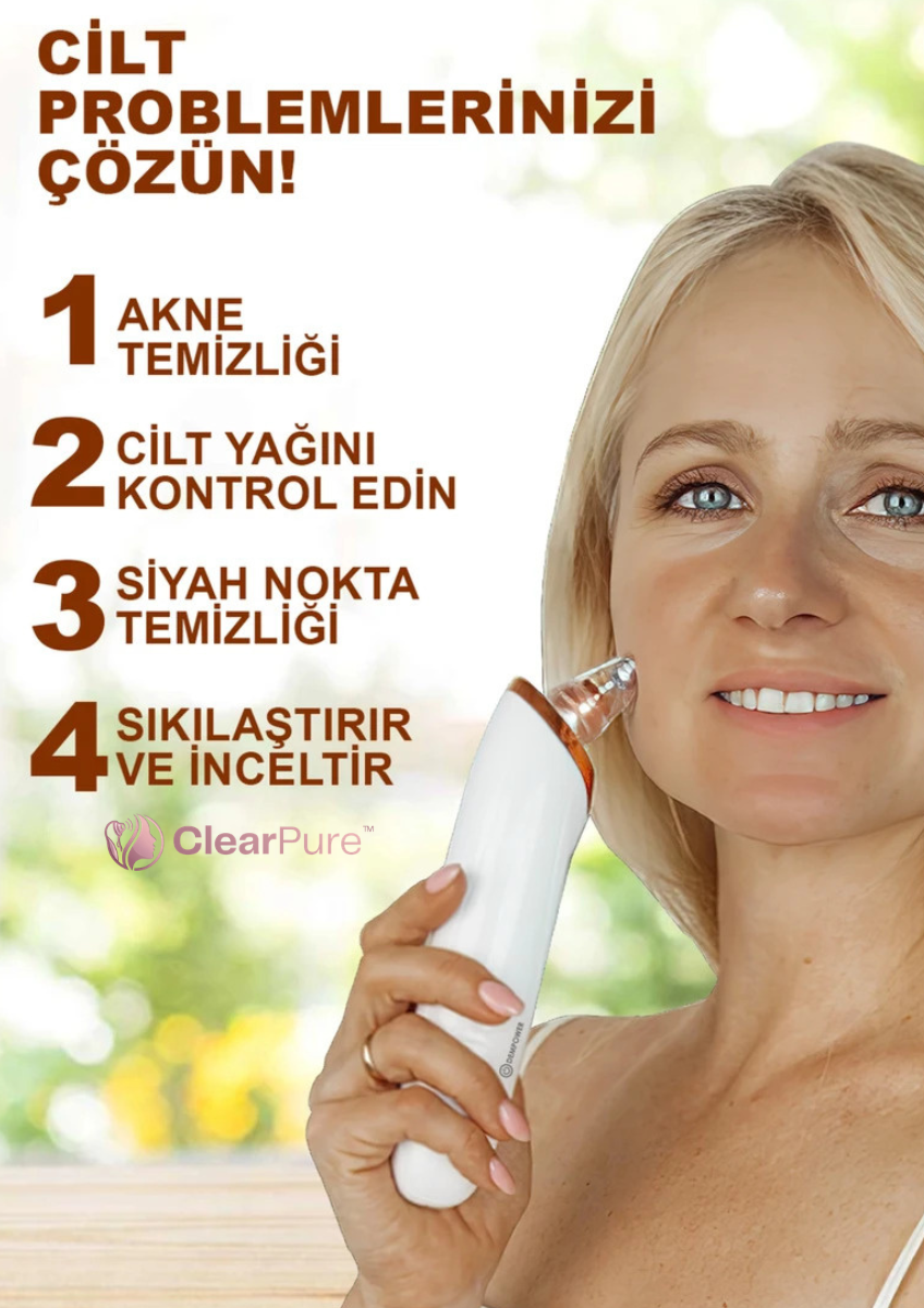 ClearPure™ Vakumlu Siyah Nokta ve Cilt Temizleyici